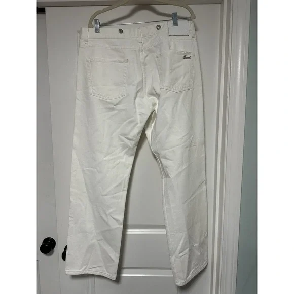 Gucci, Mens Straight Leg Jeans, White, Size 52 - Picture 4 of 10
